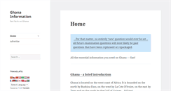Desktop Screenshot of ghanainfo.net