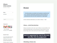Tablet Screenshot of ghanainfo.net